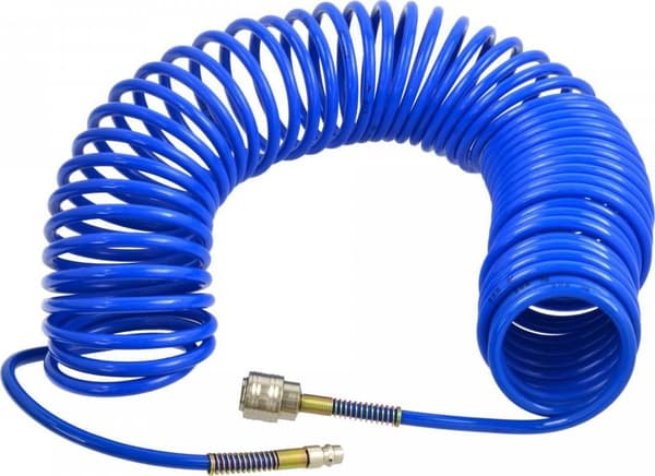 Pneumatisk spiralslange PU 20m 5x8mm blå 1890
