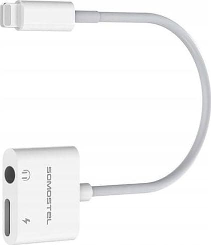 Somostel SMS-BZ03 Lightning USB-adapter - Jack 3.5mm + Lightning Hvid (SMS-BZ03)
