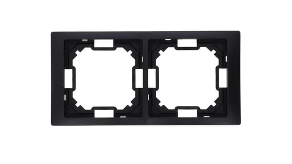 SIMON BASIC NEOS Dobbeltramme mat sort BMRC2/49