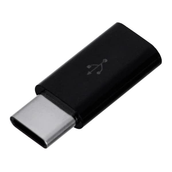 Adapter USB Savio USB-C - microUSB Sort (SAVIO AK-31)