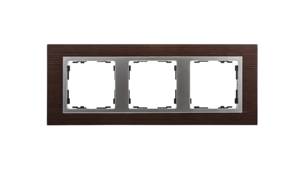 Kontakt-Simon trippelram Simon 82 wenge/aluminium matt (82937-65)