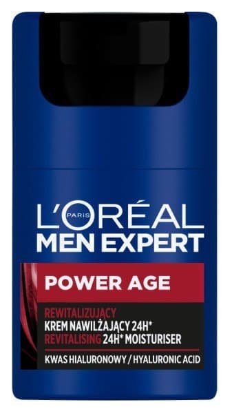 Loreal Men Expert Power Age Revitaliserande Fuktighetskräm 24H för Män 50ml