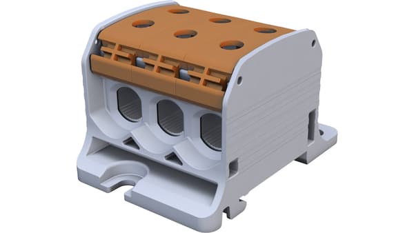 Gevindskinneadapter Al/Cu STB 50-3 (87360) SIMBLOCK brun 81003015