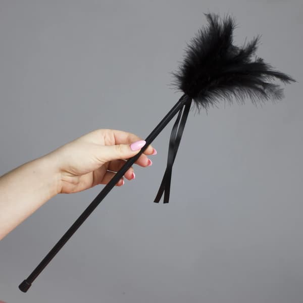 Plumero Plumas Negro (sort)