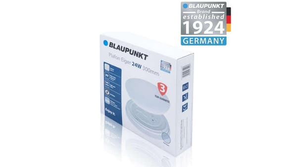 Blaupunkt LED-kattovalaisin Eiger 24W luonnonväri, BLAUPUNKT-PL24NW