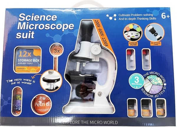 Pakkaus mikroskoopilla