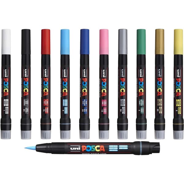 POSCA-markör med pensel, blå