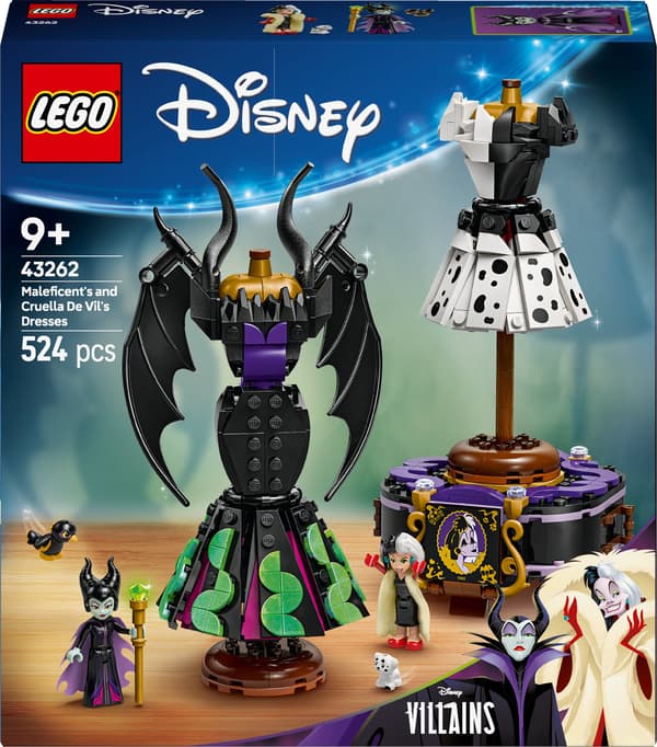 LEGO® Disney Maleficents og Cruella De Vils kjoler 43262