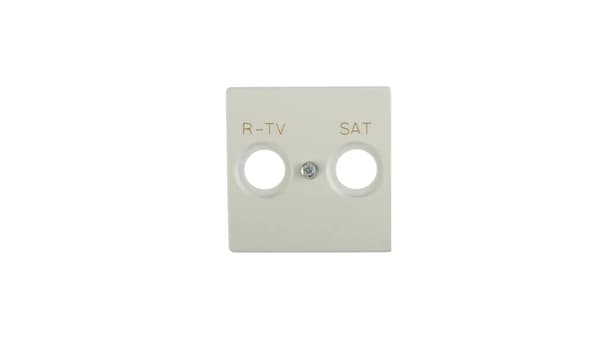 Kontakt-Simon Stikkontaktdæksel RTV-SAT hvid (82097-30)