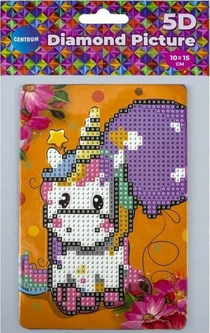 Diamantmosaik med staffeli - Unirosec 10x15