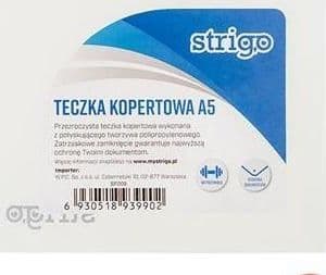 KUVERT Mappe A5 transparent STRIGO