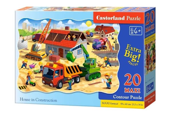 Palapeli 20 maxi - Talo rakenteilla CASTOR