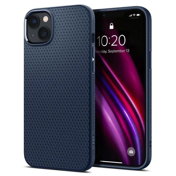 Spigen Liquid Air Cover til iPhone 14 Plus - blå