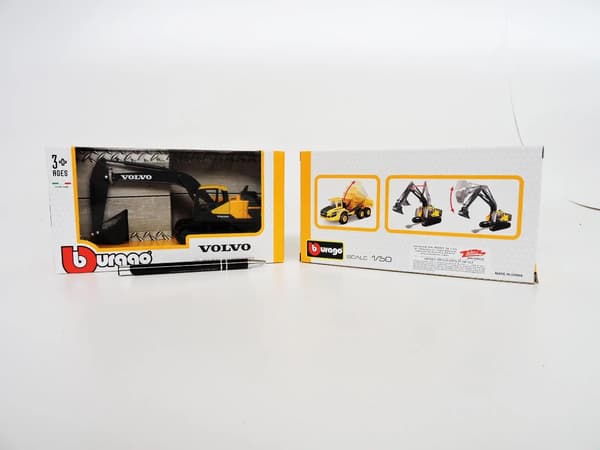 Volvo EC220E Grävmaskin Gul/Grå 1:50 BBURAGO