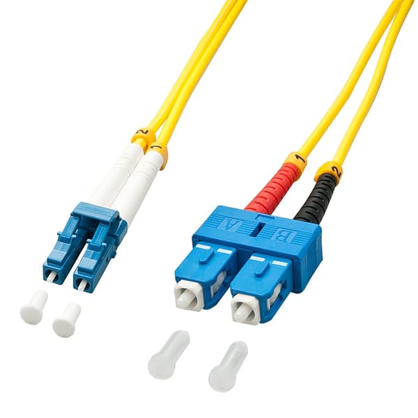 Lindy Light Air Patchkabel LC - SC, 9/125, Singlemode, 3m (47472)