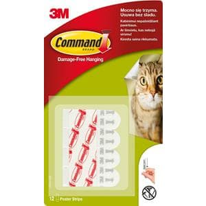 COMMAND Udskiftningsstrips til genanvendelige kroge 12 stk.