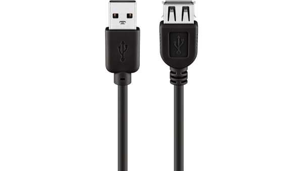 Kaapeli USB Goobay USB-A - USB-A 0.6 m Musta (68625)