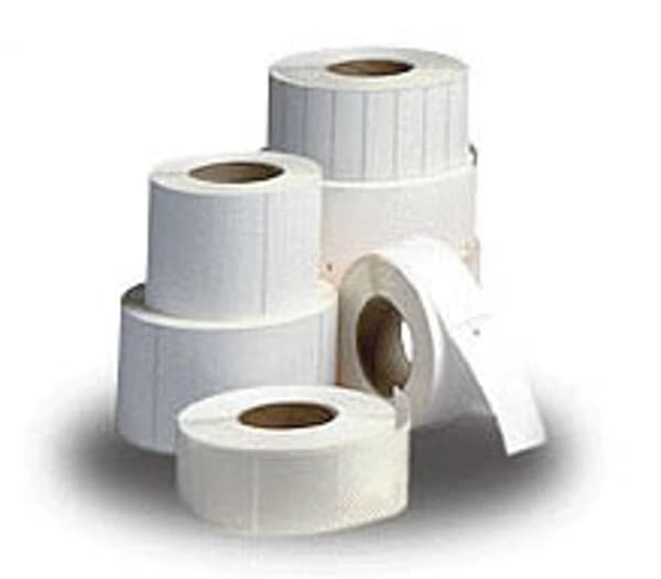 Zebra Etikettrulle, 31x22mm, 12st/låda termopapper, premium-belagd perforerad, Z-Select 2000D