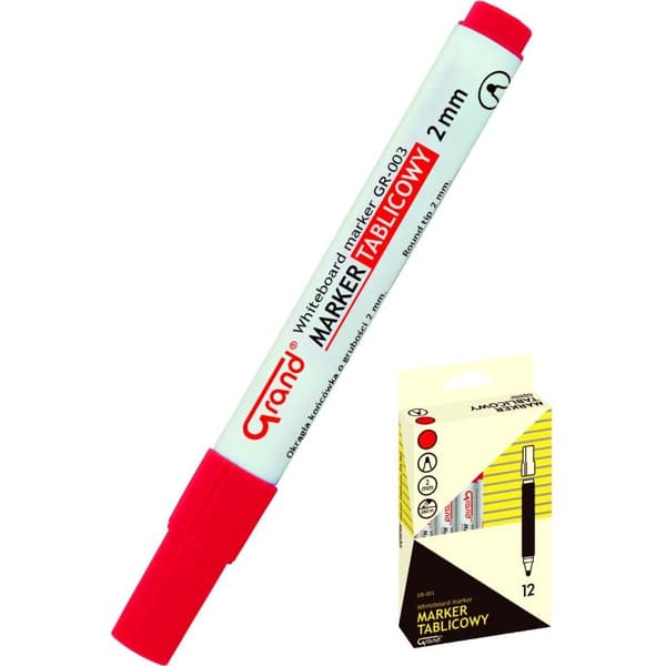 Grand Marker Whiteboard Pen GRAND rød