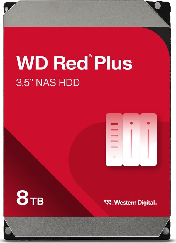 WD HDD Red Plus WD80EFPX - 8 TB - 3.5\" - SATA 6 GB/s
