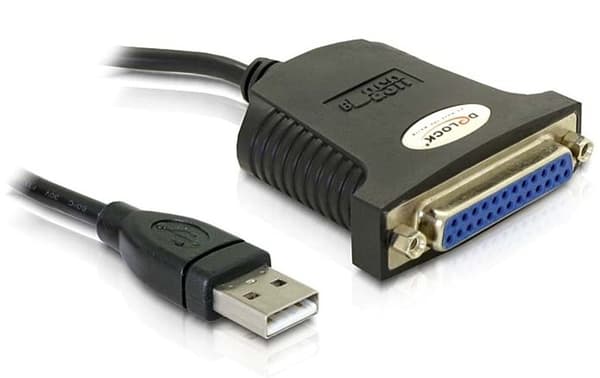 Adapteri USB->LPT (F) 25Pin 0,8m
