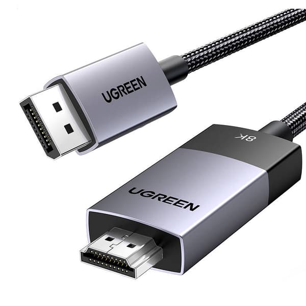 UGREEN DP115 DisplayPort / HDMI 8K60Hz-kabel, 2m svart