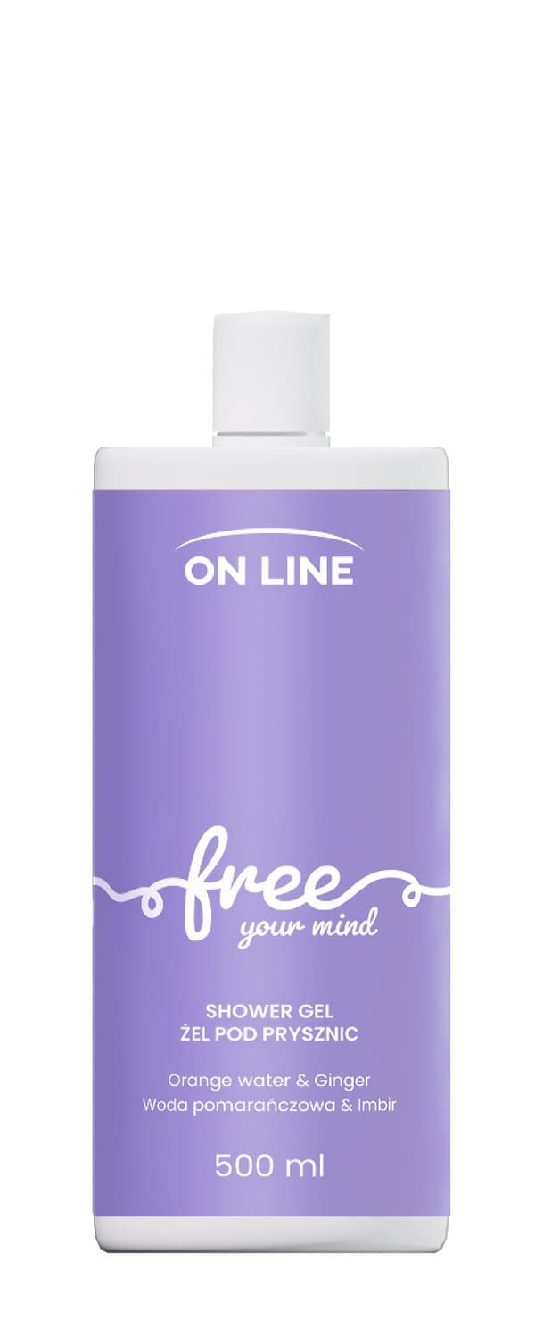 ON LINE Emotions Shower Gel Free - ingefær og appelsinvand 500 ml