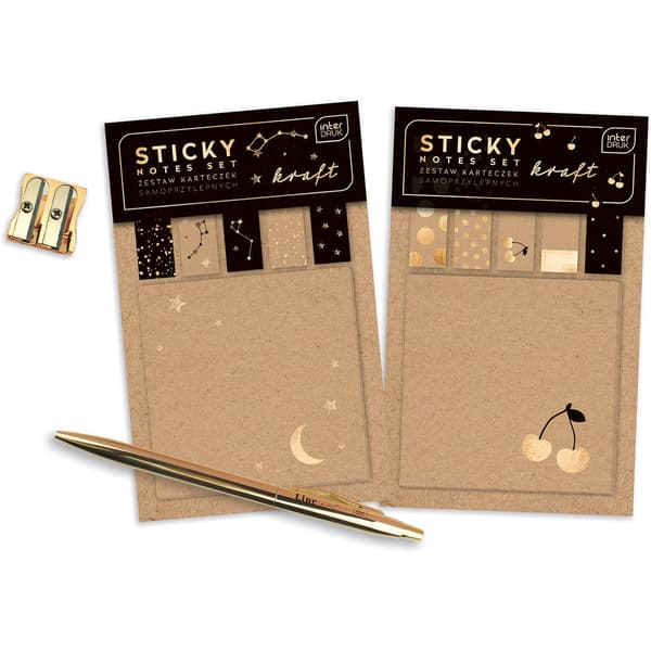 Kraft Sticky Notes Sæt