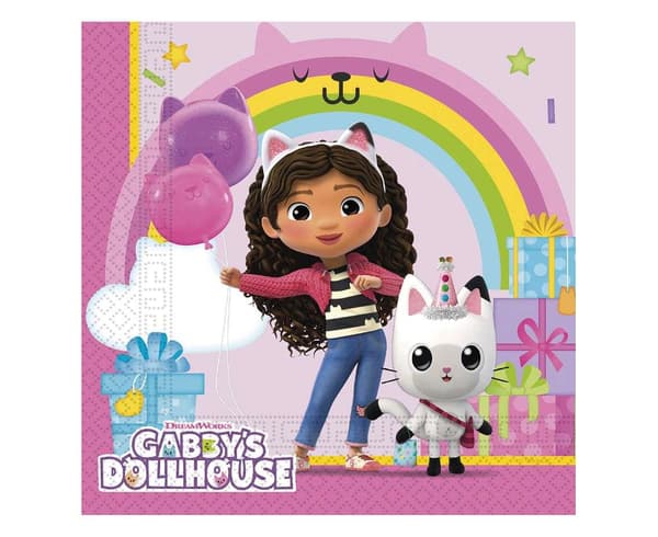Gabby's Dollhouse pappersservetter 33x33cm 20st