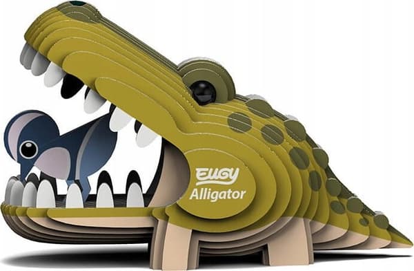 Eugy Alligator. Øko 3D Puslespil