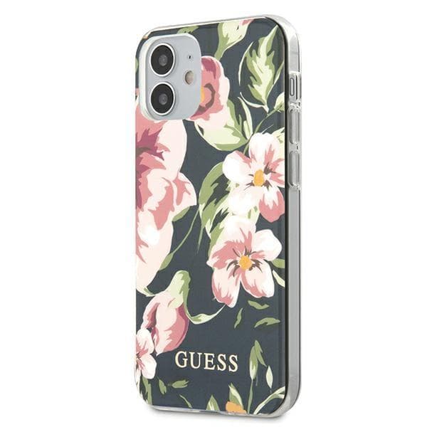 Guess GUHCP12SIMLFL03 iPhone 12 mini 5.4\" Navy/Navy N°3 Flower Collection