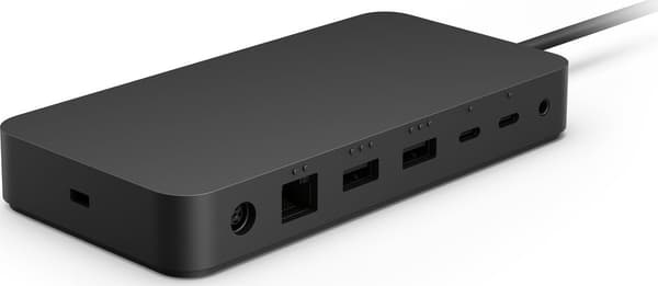 Surface Thunderbolt 4 Dock (svart, USB-C, USB-A, Thunderbolt 4)