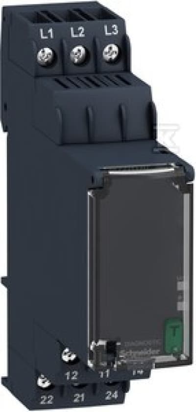 Schneider Electric Kontrolrelæ 3P 183-528VAC RM22TG20