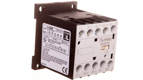 Effektkontaktor 3P 9A 4kW ved 400VAC AC3, 24VDC spole, 1S 0B 11BG0910D024