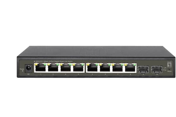 Level One GES-2110 svart Hilbert 10Port Gb Smart Lite
