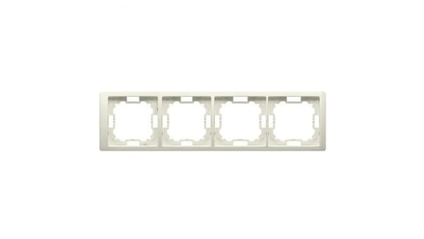 Kontakt-Simon firedobbelt ramme Neos beige - BMRC4/12