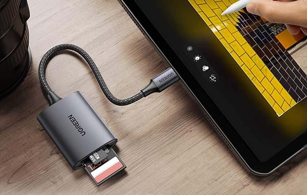USB-C-kortläsare, UGREEN CM401 (grå)