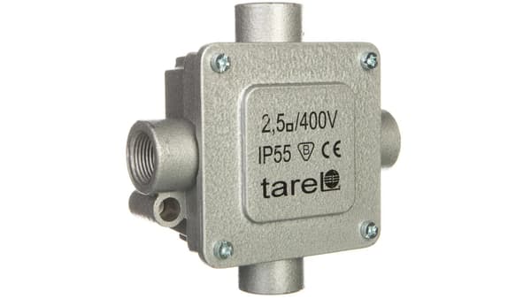Metalfadeboks 5-spors 2,5mm2 4 indgange IP55 018