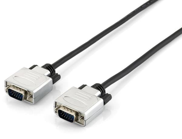Equip 118865 VGA kabel 15 m VGA (D-Sub) Sort, Sølv