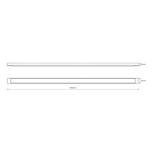Batten LED-skinne 45W 150cm 4000K