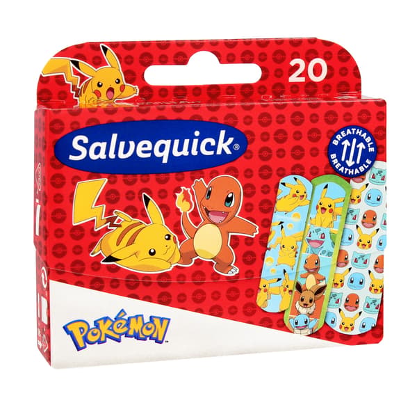 Salvequick Barnplåster Pokémon 1fp.-20st