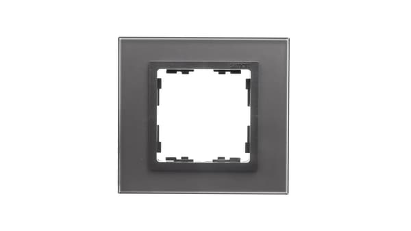 Simon 82 Enkelram glas koppar/silver ram grafit 82817-34