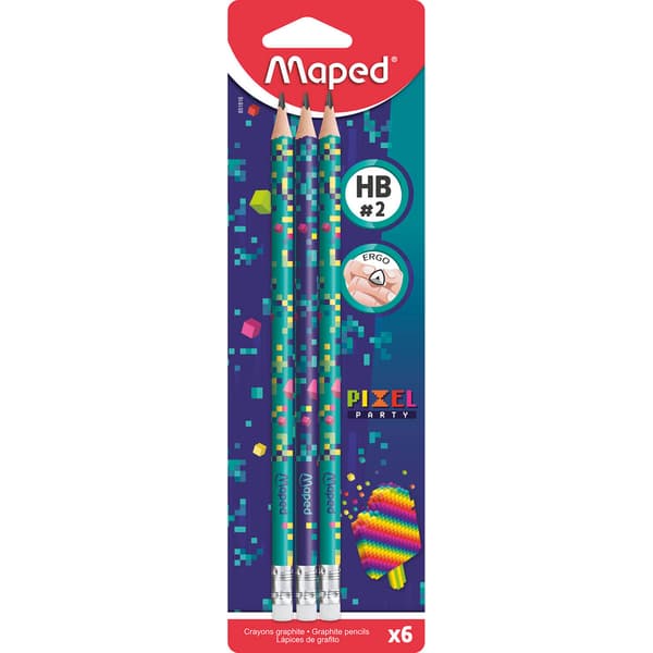 Pixel HB 6 stk. MAPED Viskelæder