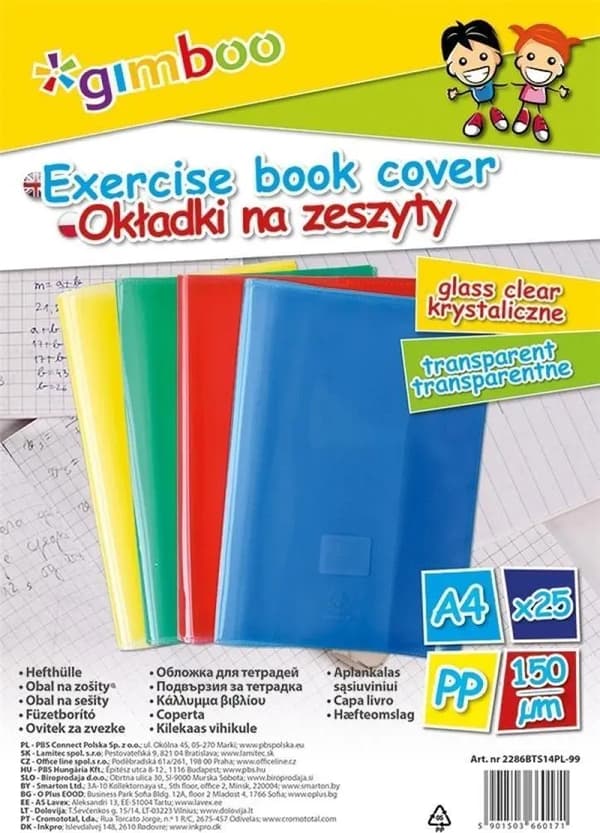 Muovikansi A4 kristallisekoitus 25kpl