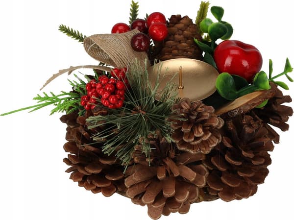 Home Styling Collection Cones -kynttilänjalka, joulukoriste, 15 cm