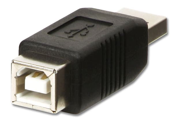 Adapter USB Lindy USB - USB-B Sort (71231)