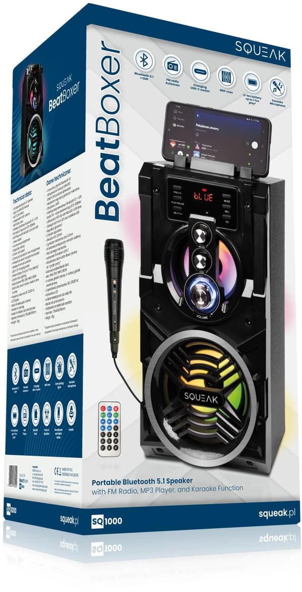 Bluetooth-kaiutin SQUEAK BeatBoxer SQ1000