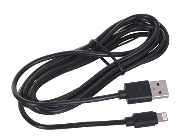 GEMBIRD CC-USB2-AMLM-2M Gembird USB-kaapeli 8-napaiseen lataussiirtoon (iPad, iPhone5/6/7/8/X) 2m musta