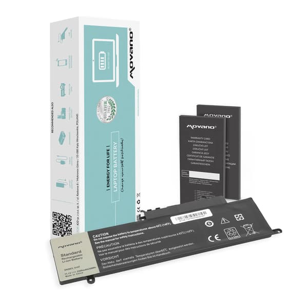Movano-batteri til Dell Inspiron 13 7347 notebook (10.8V-11.1V) (3874 mAh)