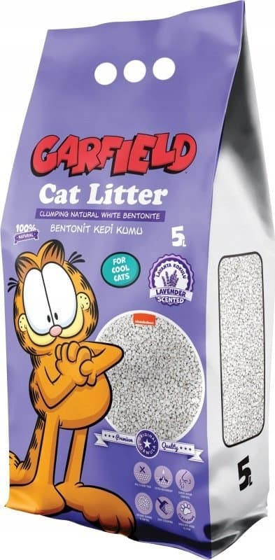 GARFIELD Garfield Kattsand, Bentonit Kattsand, Lavendel 5L